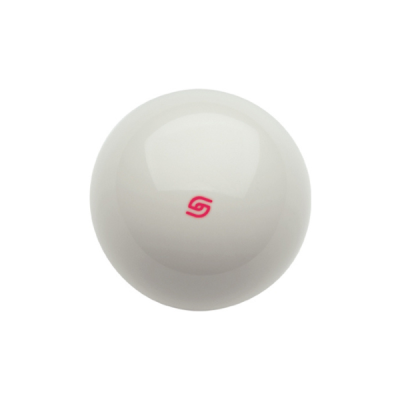 Super Aramith Spielball weiss mit rotem Logo 57,2mm